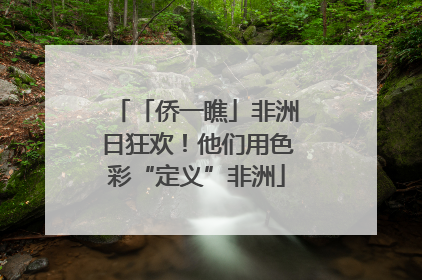 「侨一瞧」非洲日狂欢！他们用色彩“定义”非洲