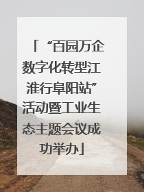 “百园万企数字化转型江淮行阜阳站”活动暨工业生态主题会议成功举办