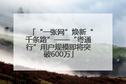 “一张网”焕新“千条路”——“粤通行”用户规模即将突破600万