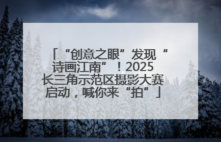 “创意之眼”发现“诗画江南”！2025长三角示范区摄影大赛启动，喊你来“拍”