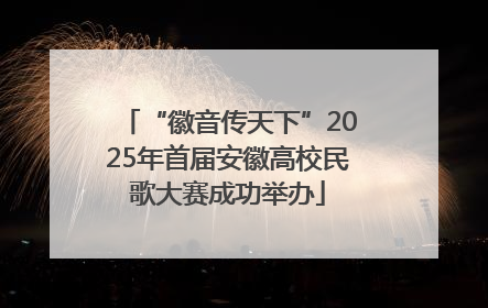 “徽音传天下”2025年首届安徽高校民歌大赛成功举办