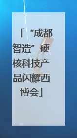 “成都智造”硬核科技产品闪耀西博会
