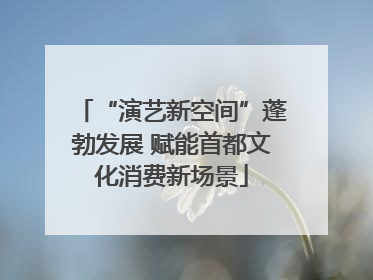 “演艺新空间”蓬勃发展 赋能首都文化消费新场景