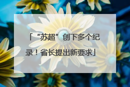 “苏超”创下多个纪录！省长提出新要求