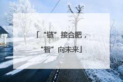“链”接合肥，“智”向未来