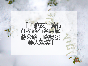 “驴友”骑行在孝感有名店旅游公路，路畅景美人欢笑