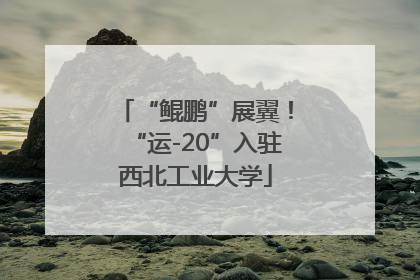 “鲲鹏”展翼！“运-20”入驻西北工业大学
