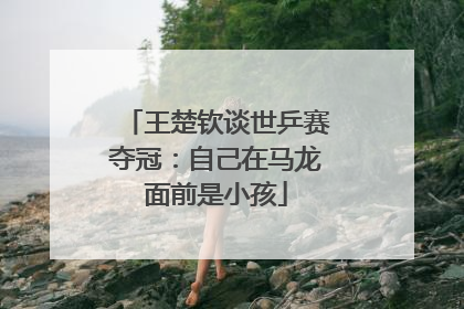王楚钦谈世乒赛夺冠：自己在马龙面前是小孩