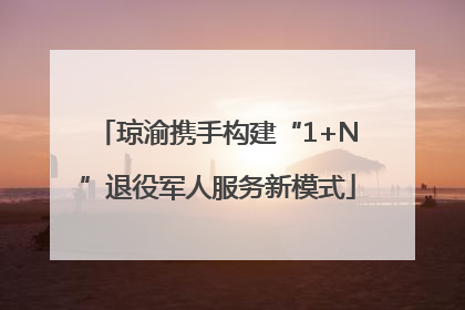 琼渝携手构建“1+N”退役军人服务新模式