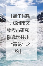 端午假期，郑州市文物考古研究院邀您共赴“青花”之约