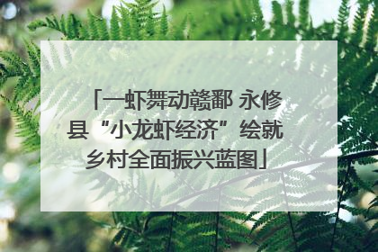 一虾舞动赣鄱 永修县“小龙虾经济”绘就乡村全面振兴蓝图