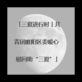 三夏进行时丨共青团睢阳区委暖心慰问助“三夏”
