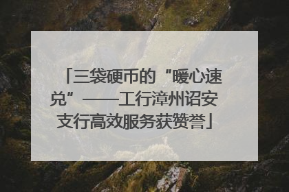 三袋硬币的“暖心速兑”——工行漳州诏安支行高效服务获赞誉