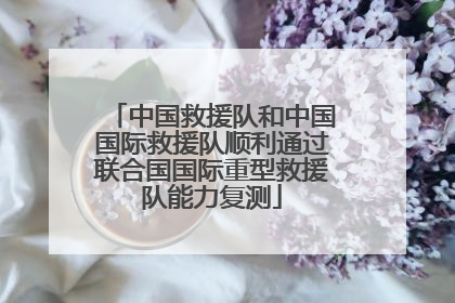 中国救援队和中国国际救援队顺利通过联合国国际重型救援队能力复测