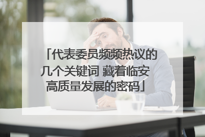 代表委员频频热议的几个关键词 藏着临安高质量发展的密码
