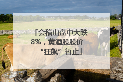 会稽山盘中大跌8%，黄酒股股价“狂飙”暂止
