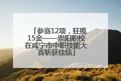 参赛12项，狂揽15金——崇阳职校在咸宁市中职技能大赛斩获佳绩