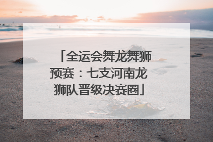 全运会舞龙舞狮预赛：七支河南龙狮队晋级决赛圈