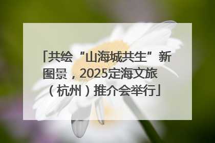 共绘“山海城共生”新图景，2025定海文旅（杭州）推介会举行