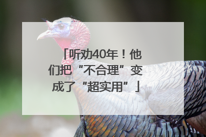 听劝40年！他们把“不合理”变成了“超实用”