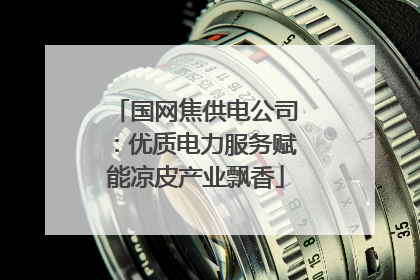 国网焦供电公司：优质电力服务赋能凉皮产业飘香