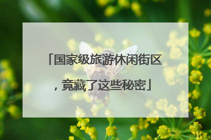 国家级旅游休闲街区，竟藏了这些秘密