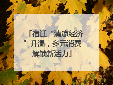 宿迁“清凉经济”升温，多元消费解锁新活力