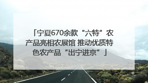 宁夏670余款“六特”农产品亮相农展馆 推动优质特色农产品“出宁进京”