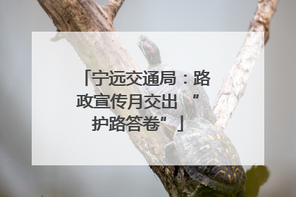 宁远交通局：路政宣传月交出 “护路答卷”