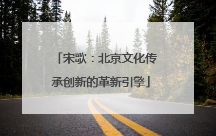宋歌：北京文化传承创新的革新引擎