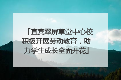 宜宾翠屏草堂中心校积极开展劳动教育，助力学生成长全面开花