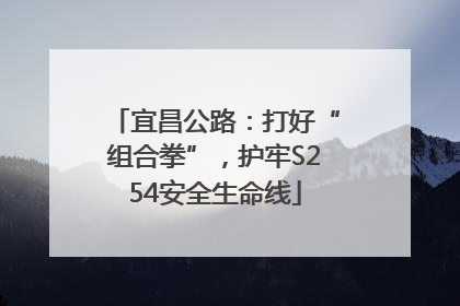 宜昌公路：打好“组合拳”，护牢S254安全生命线