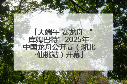 大端午 赛龙舟 “库姆巴特”2025年中国龙舟公开赛（湖北·仙桃站）开幕