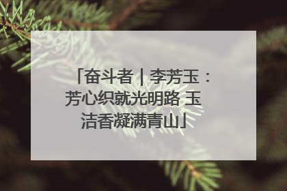 奋斗者｜李芳玉：芳心织就光明路 玉洁香凝满青山