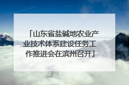 山东省盐碱地农业产业技术体系建设任务工作推进会在滨州召开