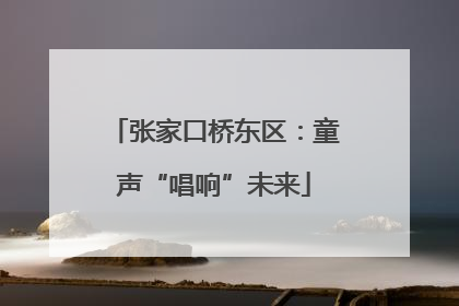 张家口桥东区：童声“唱响”未来