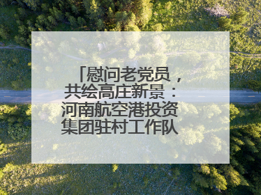 慰问老党员，共绘高庄新景：河南航空港投资集团驻村工作队开启暖心之旅
