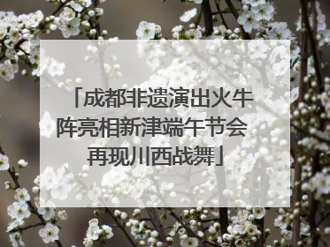 成都非遗演出火牛阵亮相新津端午节会 再现川西战舞