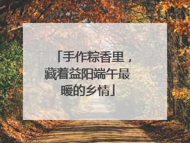 手作粽香里，藏着益阳端午最暖的乡情