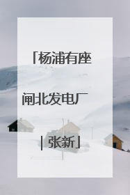 杨浦有座闸北发电厂｜张新