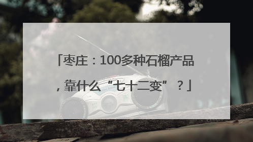 枣庄：100多种石榴产品，靠什么“七十二变”？