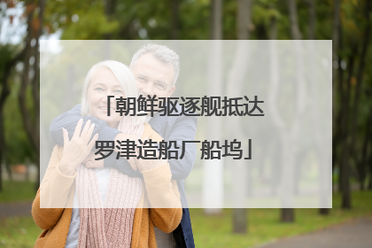 朝鲜驱逐舰抵达罗津造船厂船坞
