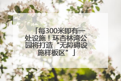 每300米即有一处设施！环杏林湾公园将打造“无障碍设施样板区”