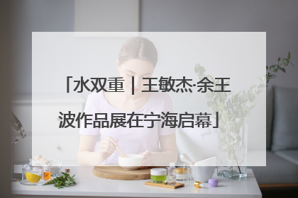 水双重｜王敏杰·余王波作品展在宁海启幕