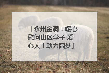 永州金洞：暖心慰问山区学子 爱心人士助力圆梦