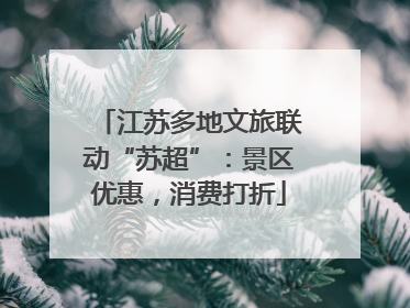 江苏多地文旅联动“苏超”：景区优惠，消费打折