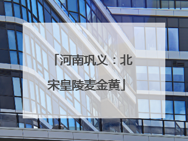 河南巩义：北宋皇陵麦金黄