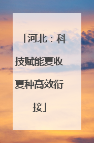 河北：科技赋能夏收夏种高效衔接