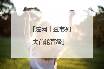 法网丨兹韦列夫首轮晋级