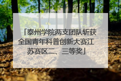 泰州学院两支团队斩获全国青年科普创新大赛江苏赛区二、三等奖